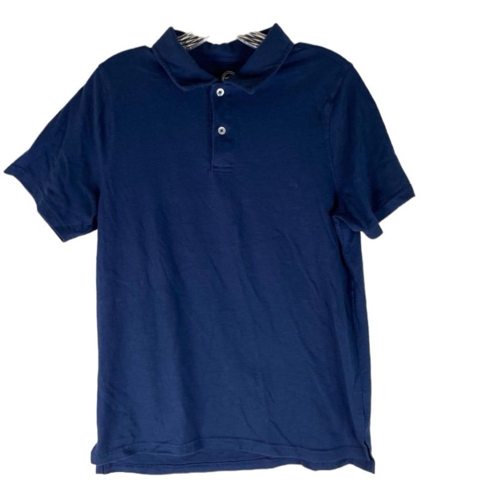 Wonder Nation Polo Shirt Boys Blue School Uniform Short Sleeve Casual XL Husky